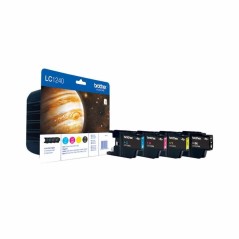 "Brother LC1240 Value Pack - High-Yield Black, Yellow, Cyan & Magenta Ink Cartridges (600 Pages) - Exceptional Quality & Perform